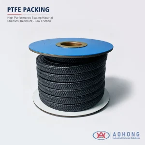 Black PTFE Graphite Gland Packing
